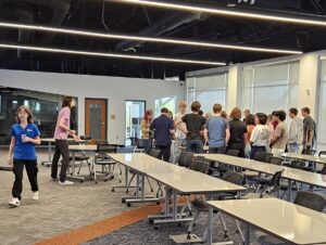 Students leaving a testimonial for The Leadership Mark